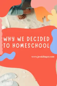 why we decided to homeschool